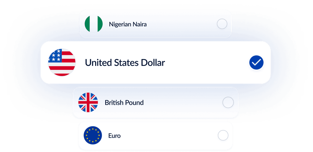 Multi-currency dashboard